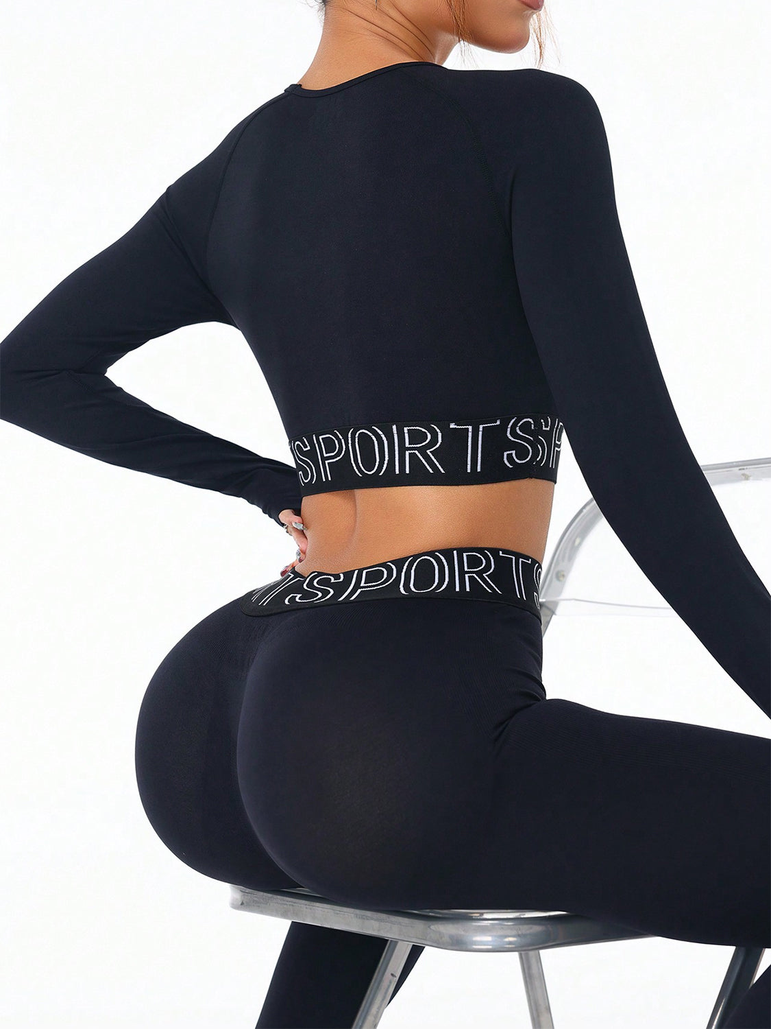 Round Neck Long Sleeve Top & Leggings