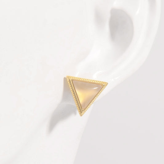 Triangle Zircon Stud Earrings