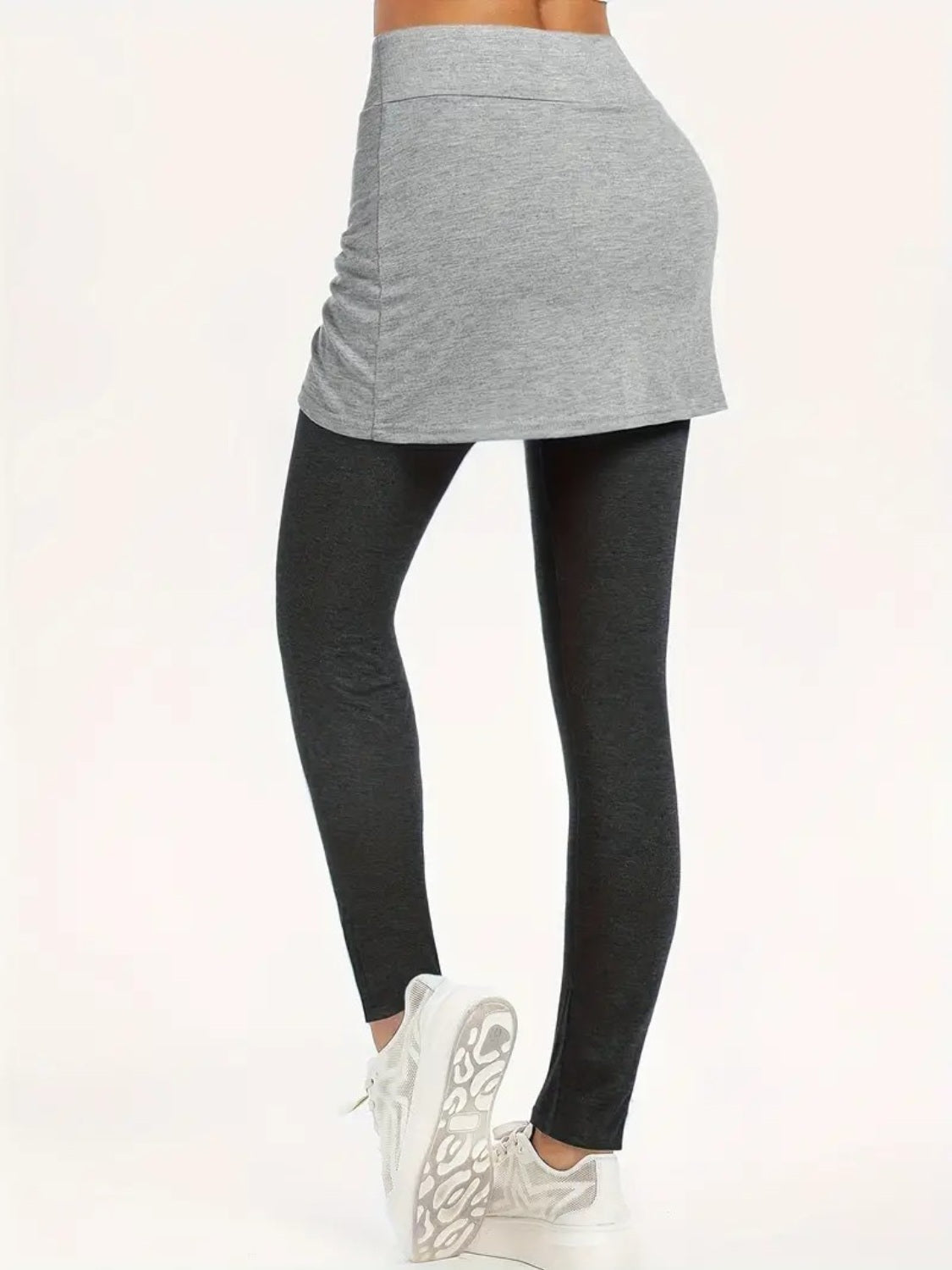 Active Leggings with Ruched Skirt