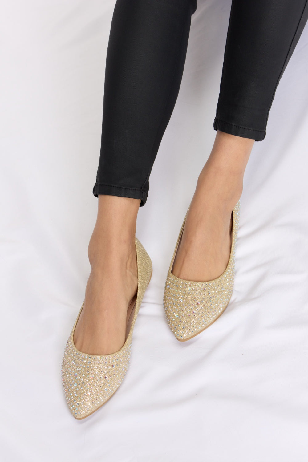 Rhinestone Flat Slip-Ons