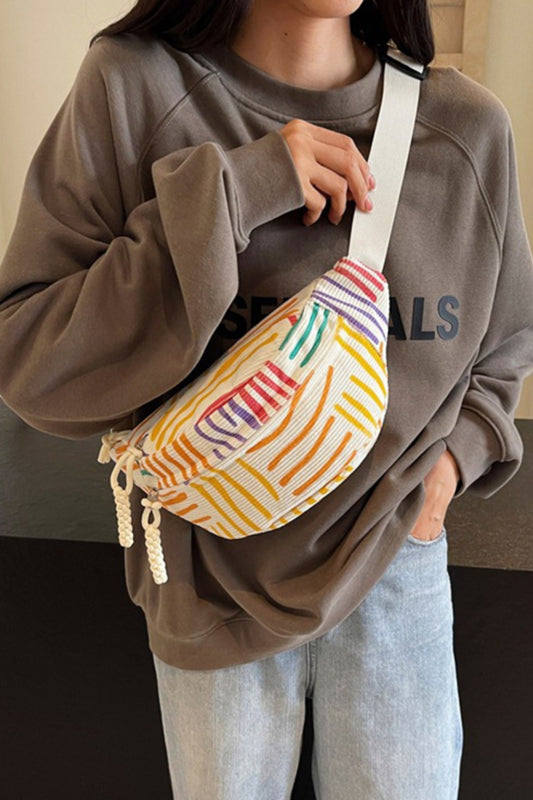 Printed Adjustable Sling Bag