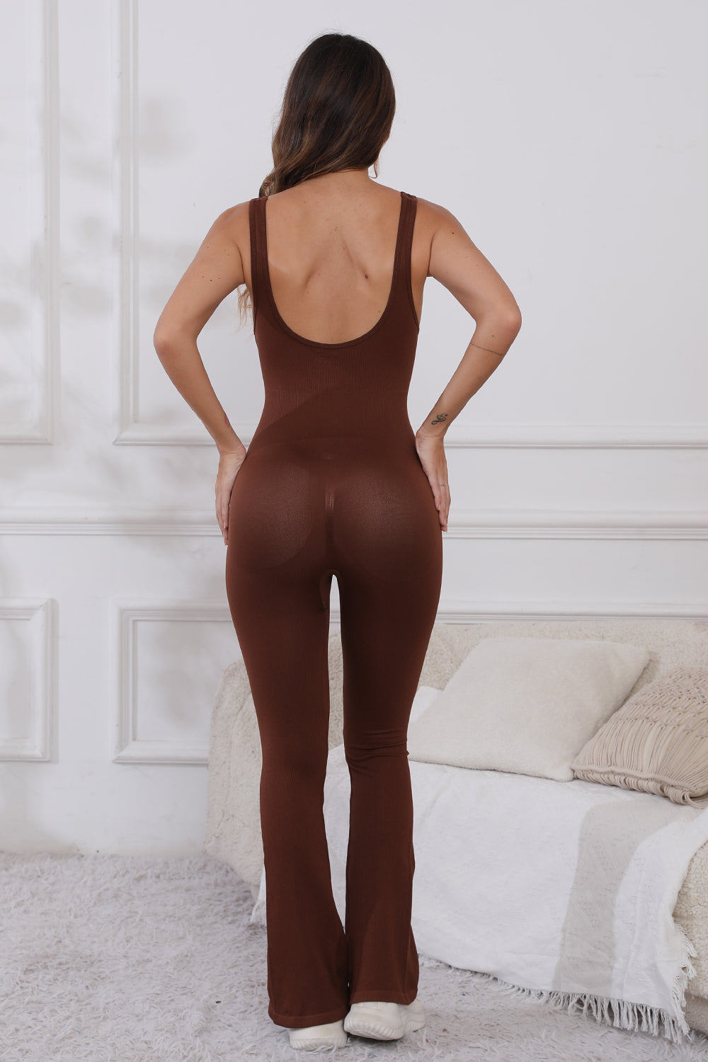 Scoop Neck Active Jumpsuit