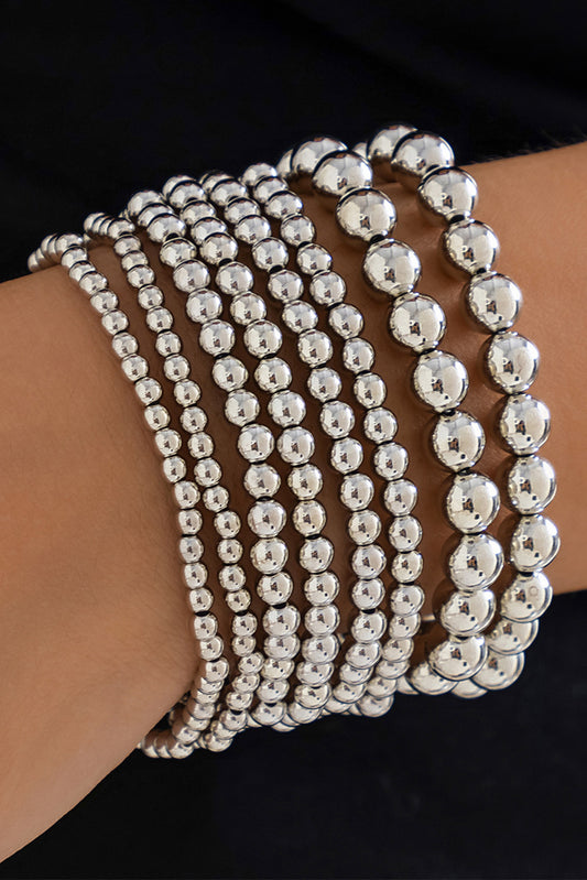 White Beaded Bracelet