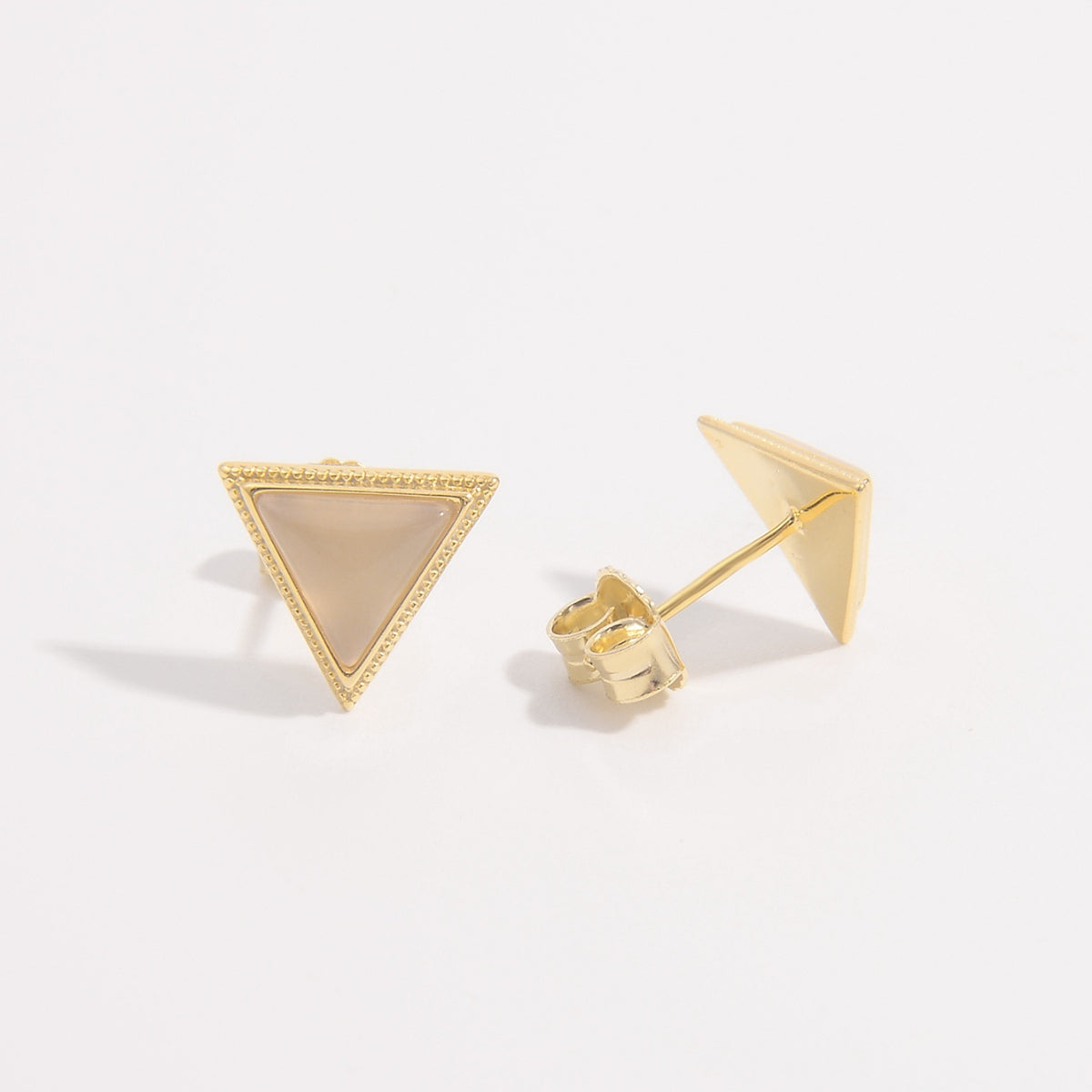 Triangle Zircon Stud Earrings