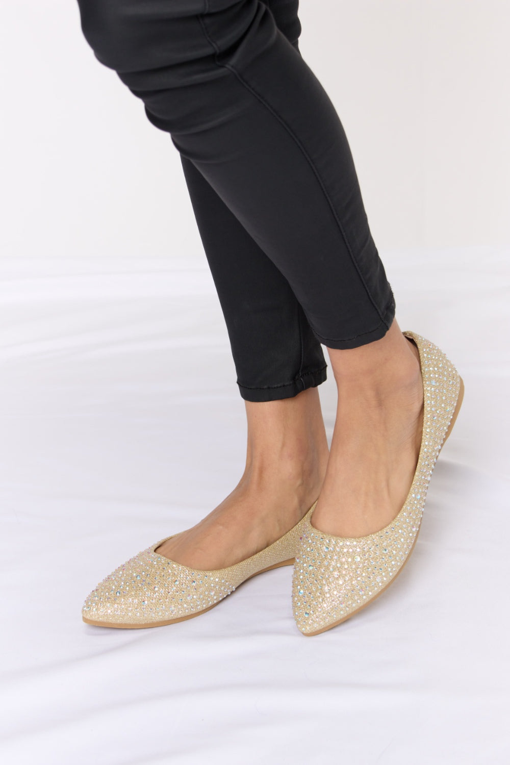 Rhinestone Flat Slip-Ons