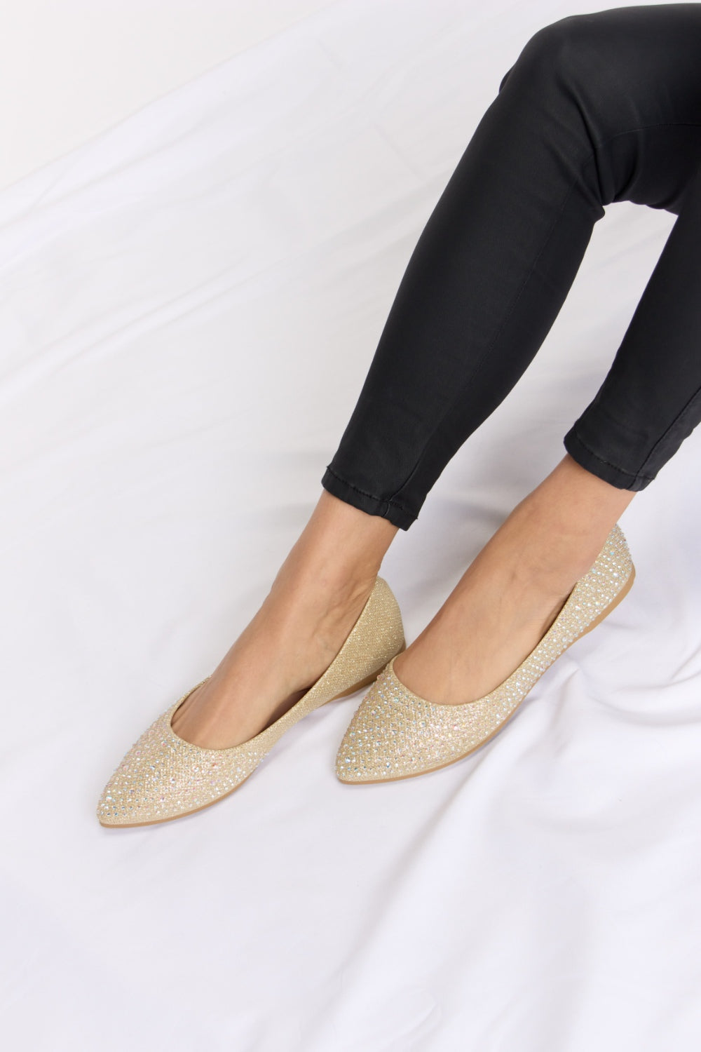 Rhinestone Flat Slip-Ons