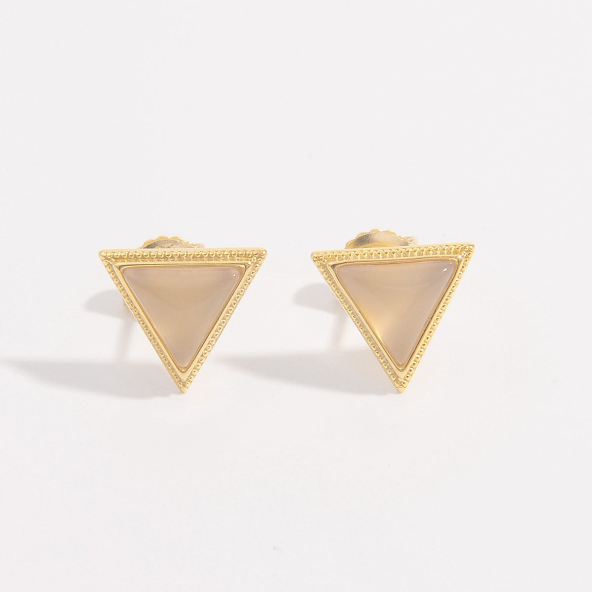 Triangle Zircon Stud Earrings