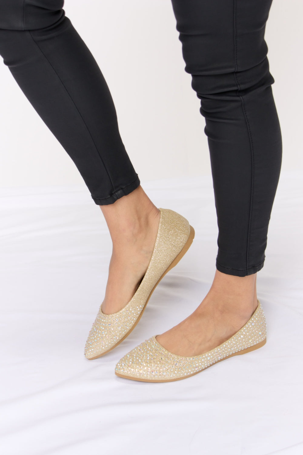 Rhinestone Flat Slip-Ons