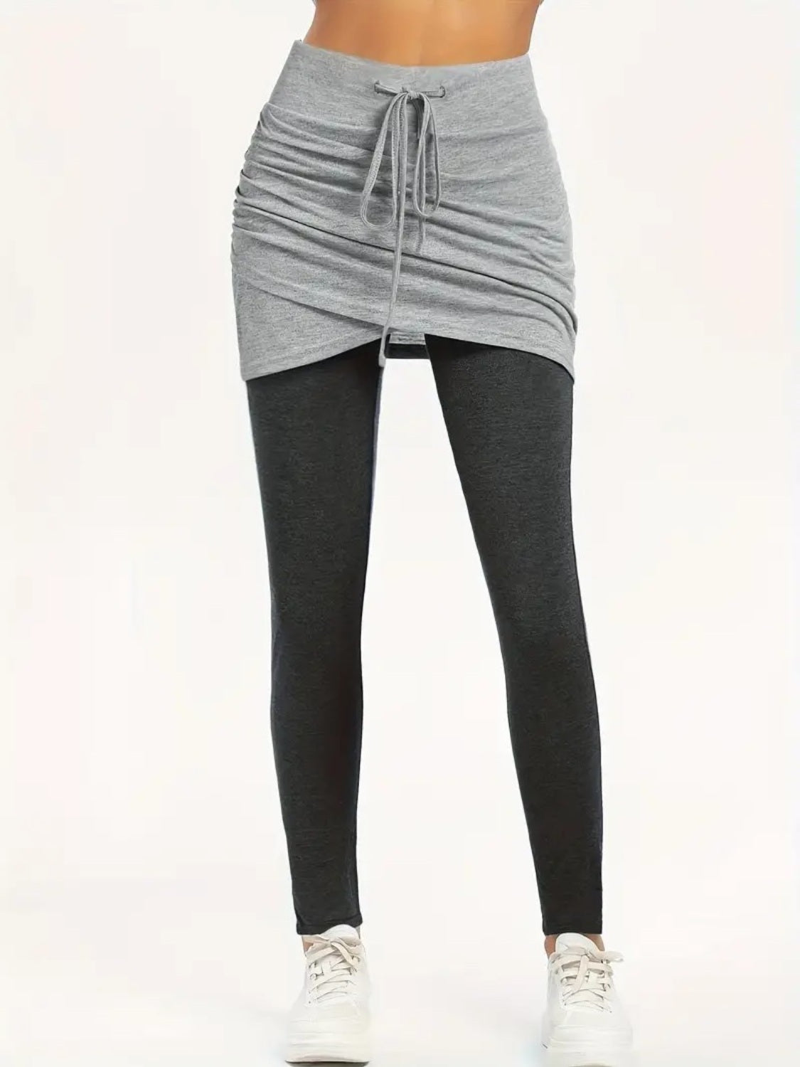 Active Leggings with Ruched Skirt