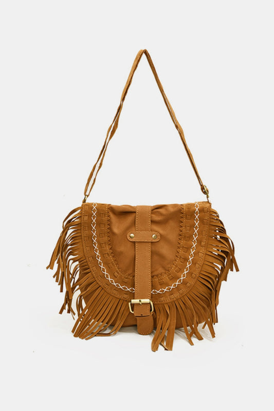 Suede Shoulder Bag