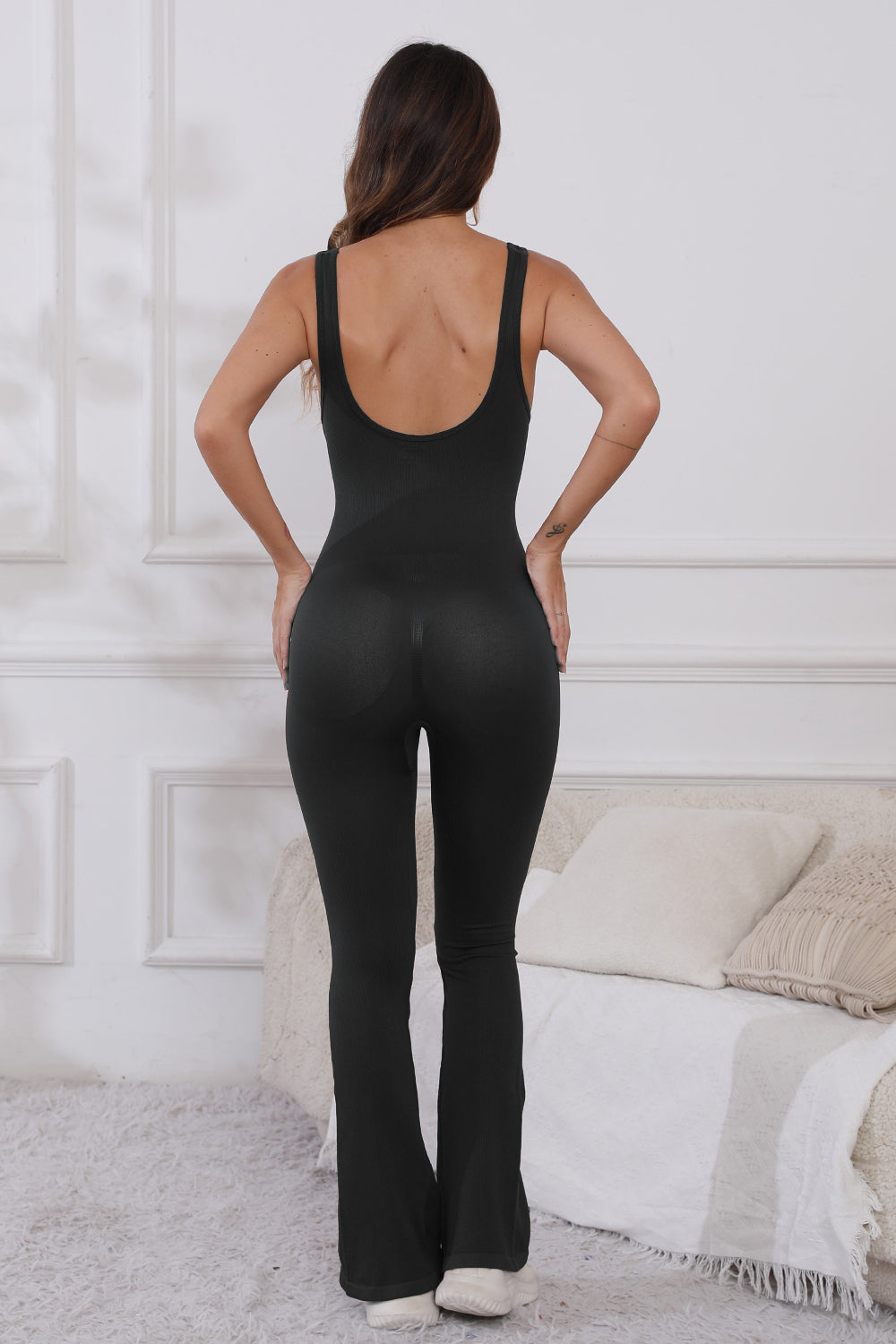 Scoop Neck Active Jumpsuit