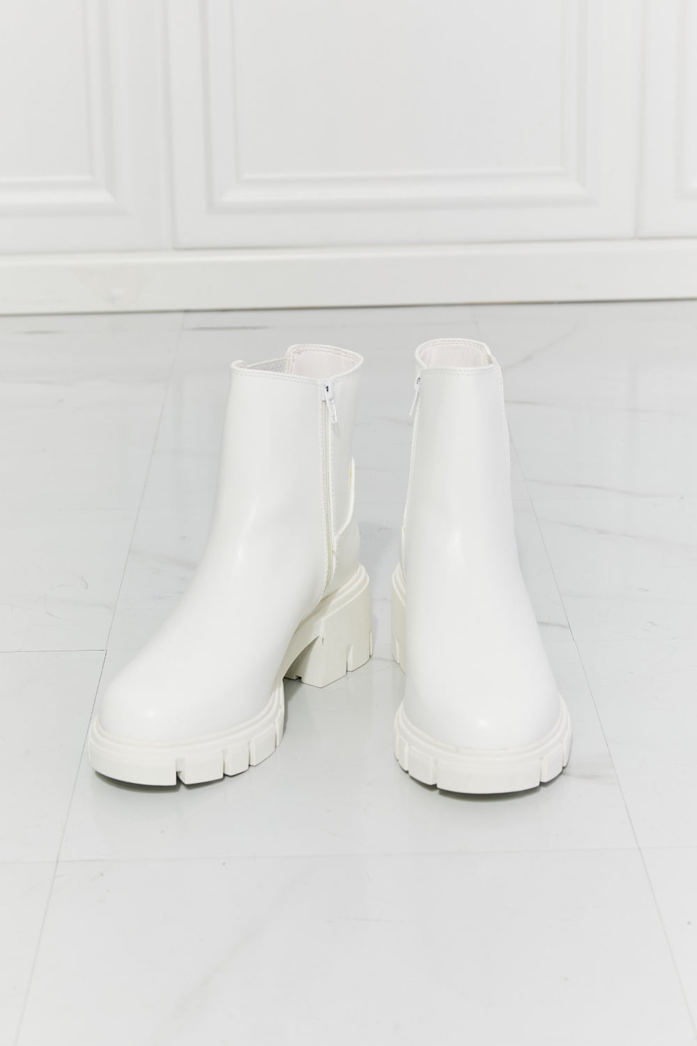 White Chelsea Boots