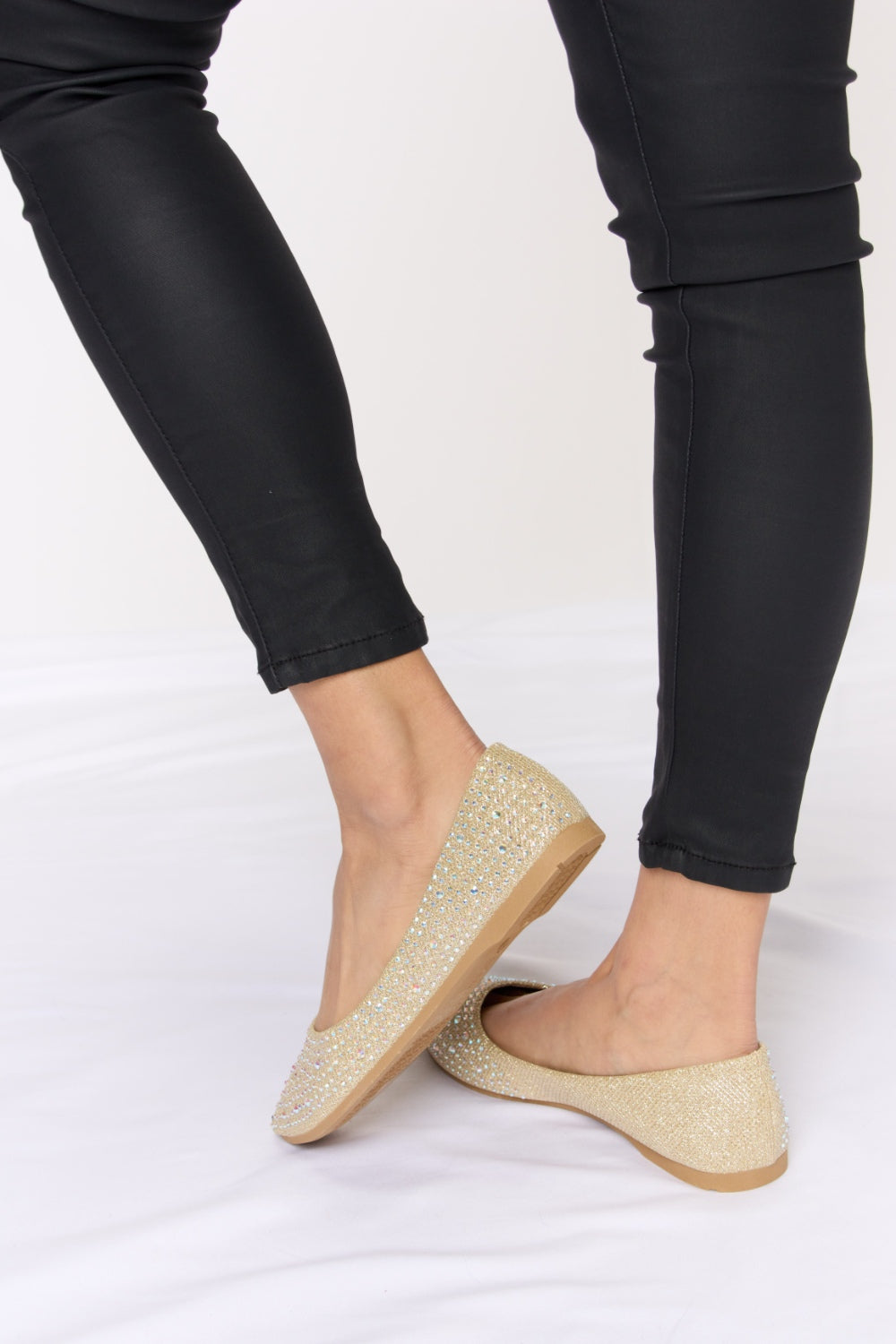 Rhinestone Flat Slip-Ons