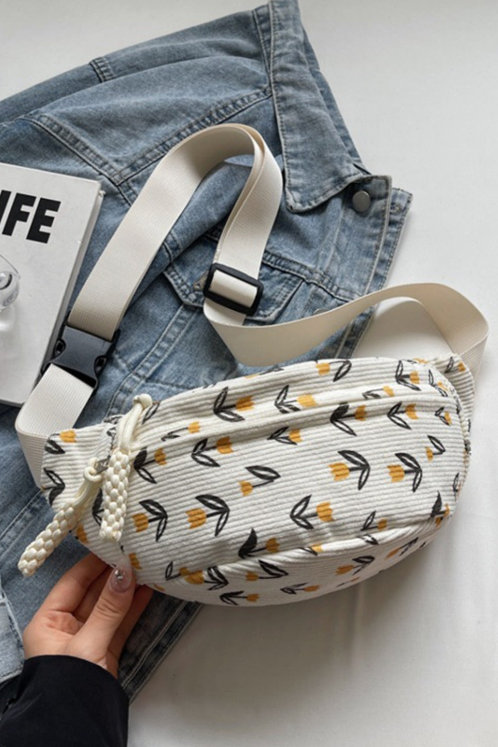 Printed Adjustable Sling Bag