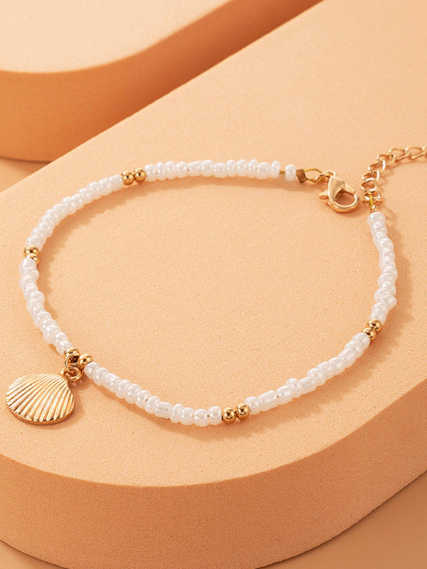 Shell Beaded Anklet