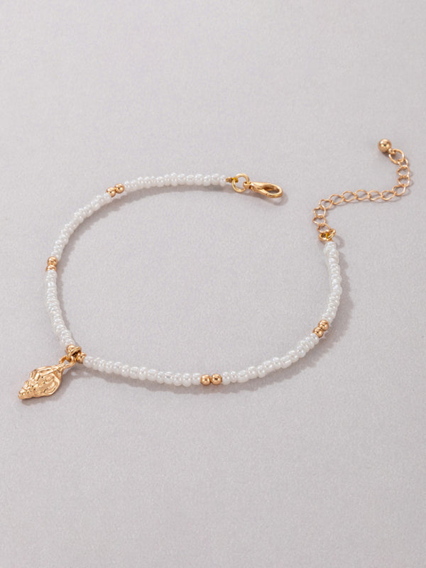 Shell Beaded Anklet