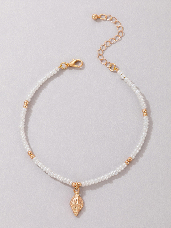 Shell Beaded Anklet