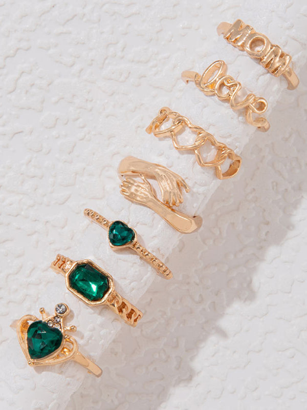 Retro palm ring multi-piece set
