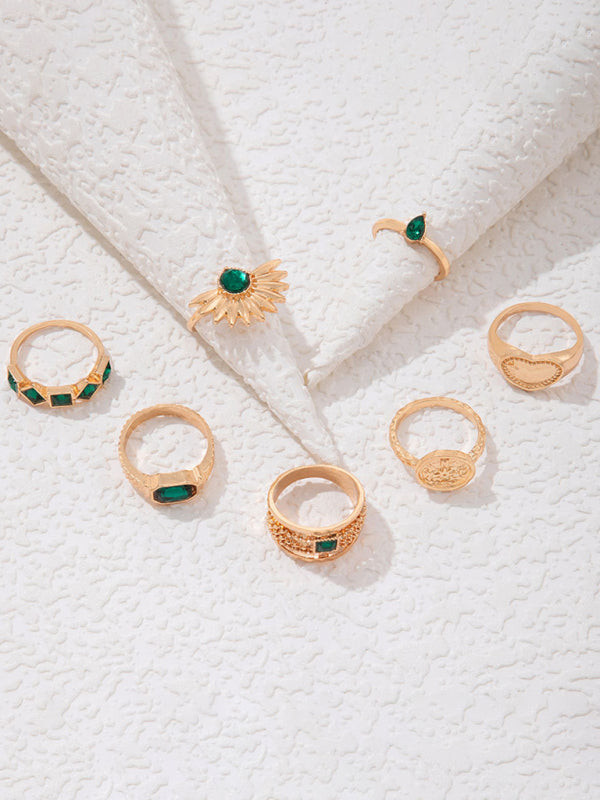Retro palm ring multi-piece set