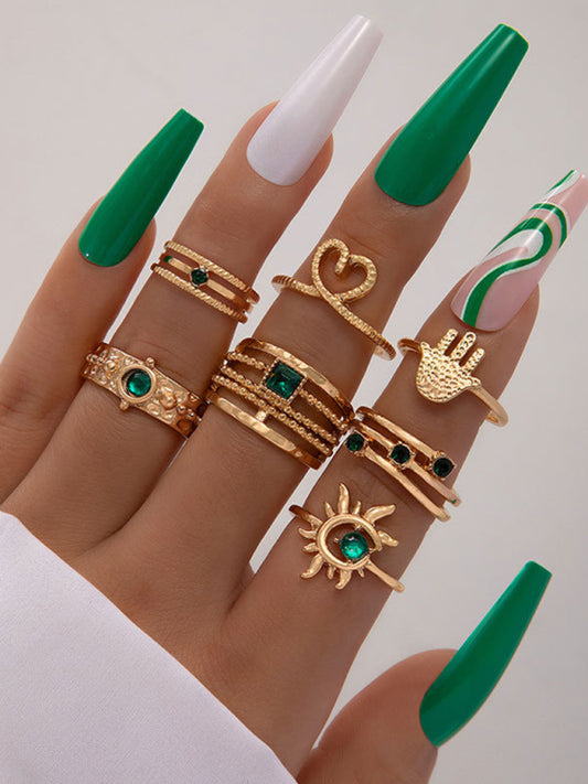 Retro palm ring multi-piece set