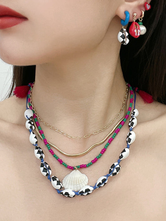Shell beaded necklace