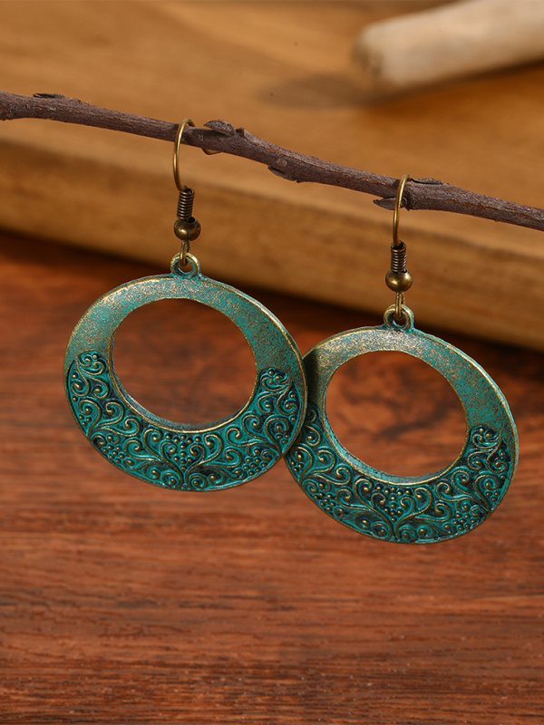 Bohemian vintage turquoise earring set