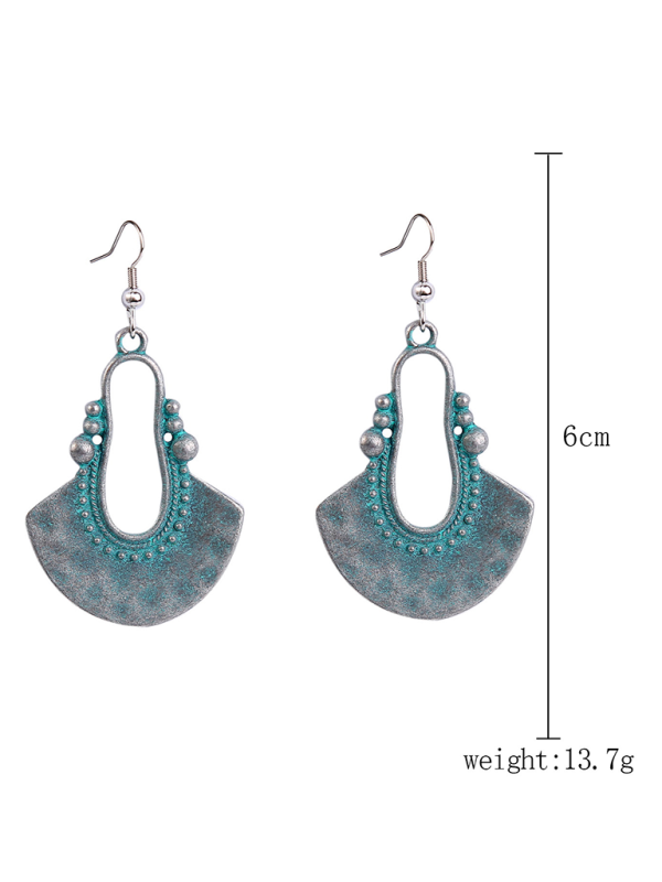 Bohemian vintage turquoise earring set