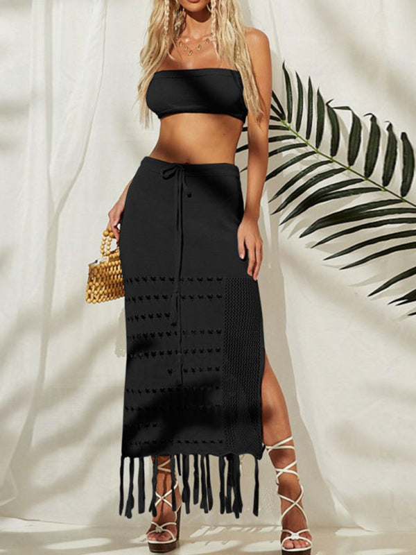 Bikini cover-up wrap & two-piece sundress