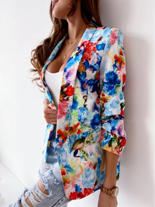 Colourful spring suit coat