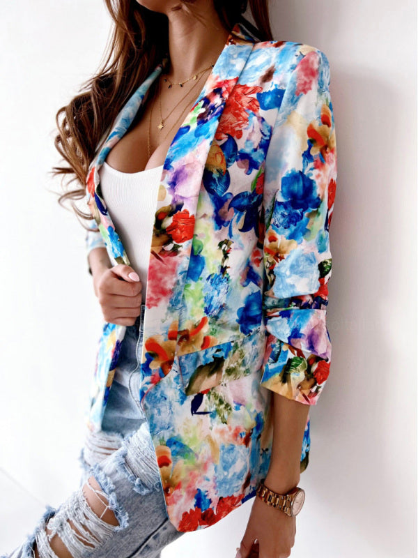 Colourful spring suit coat