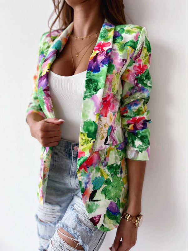 Colourful spring suit coat