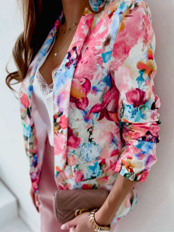 Colourful spring suit coat