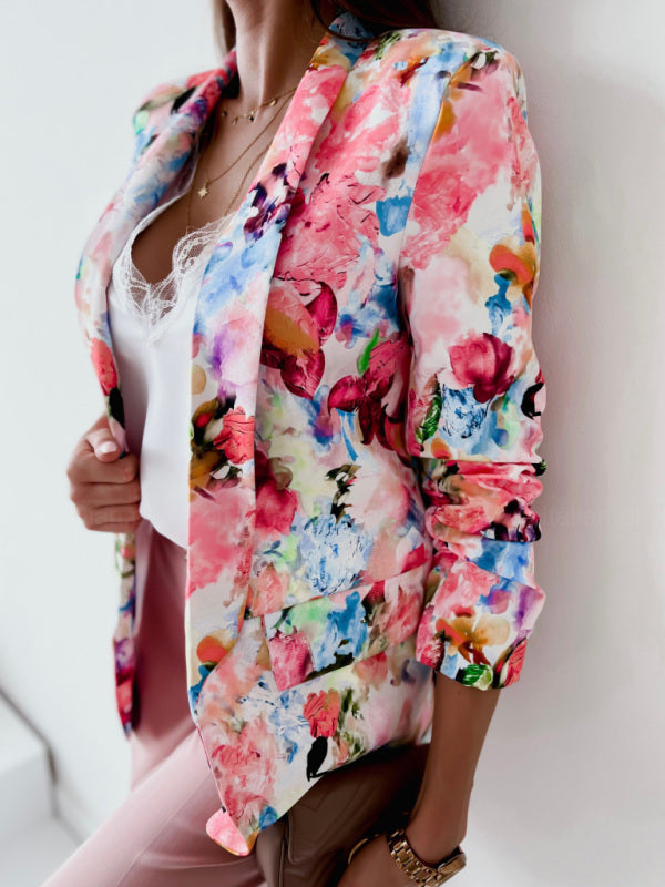 Colourful spring suit coat