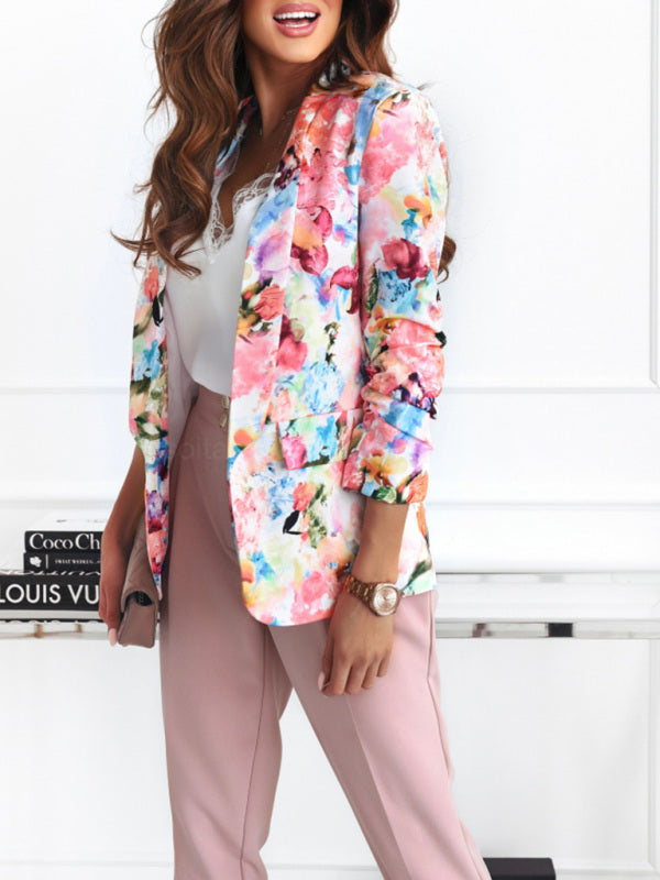 Colourful spring suit coat