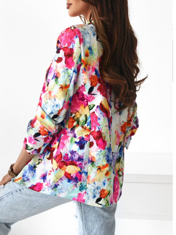 Colourful spring suit coat