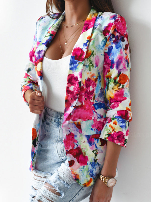 Colourful spring suit coat