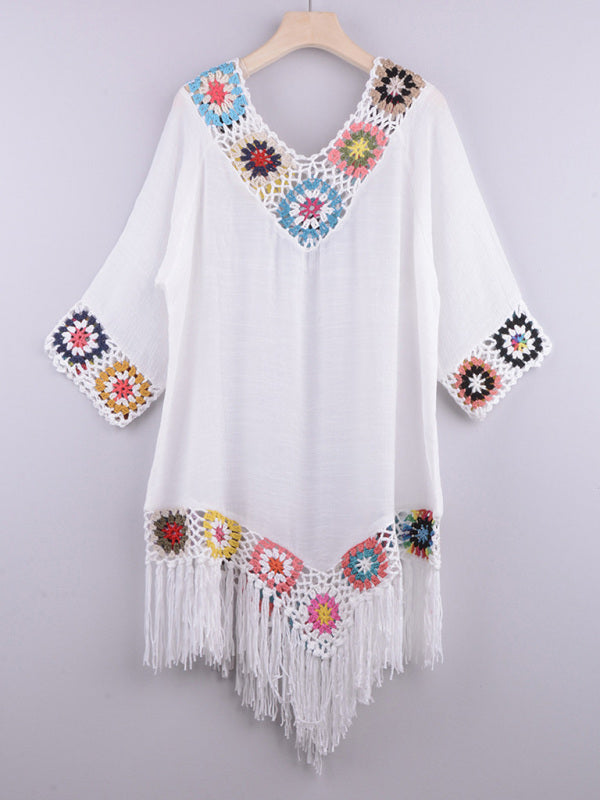 Chain link boho tassel sun dress