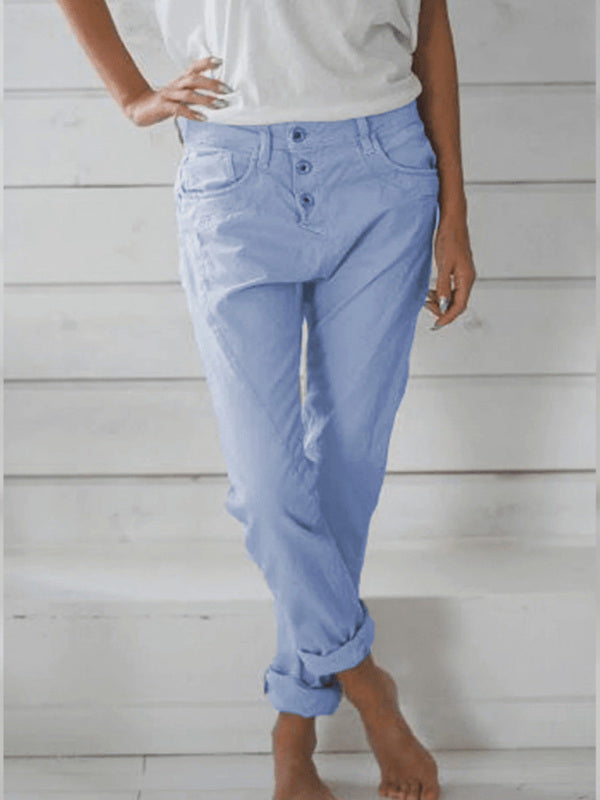 Cotton casual trousers