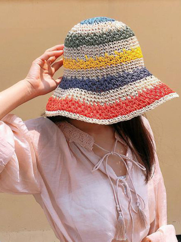 Straw beach sun hat