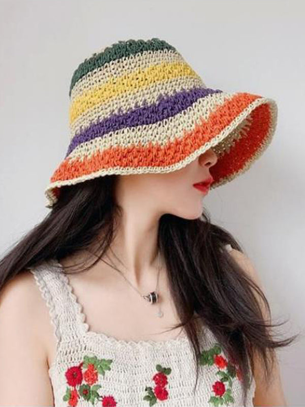 Straw beach sun hat