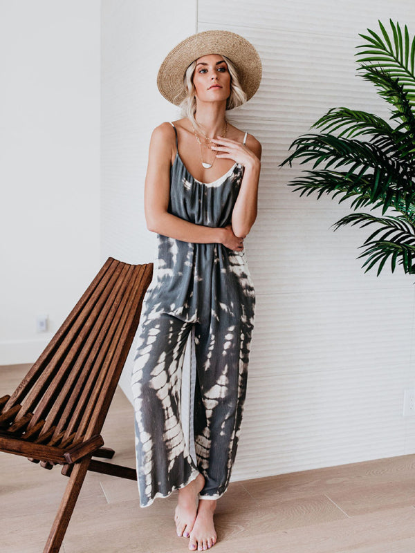 Classic wide-leg jumpsuit