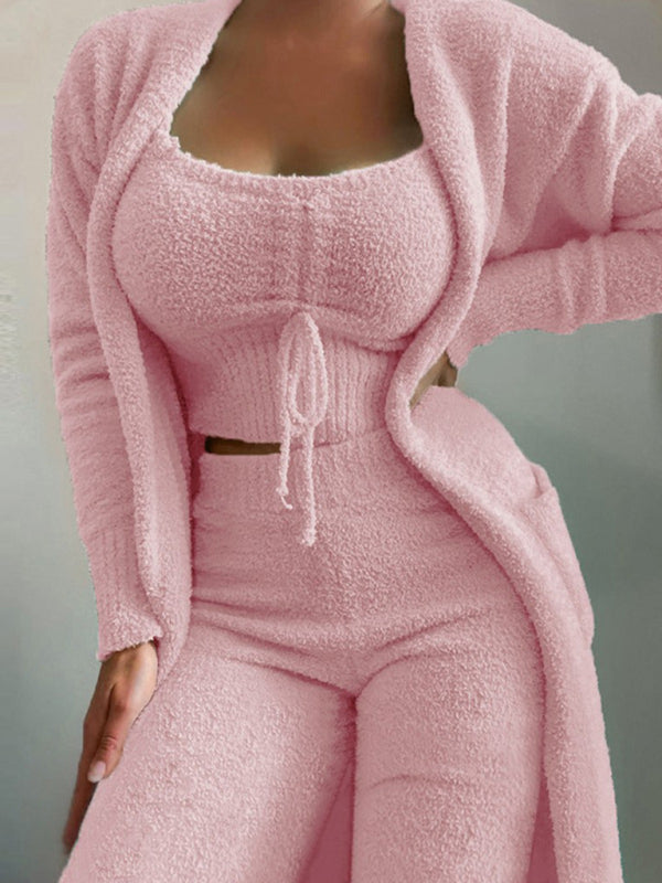 Plush lounge wear set