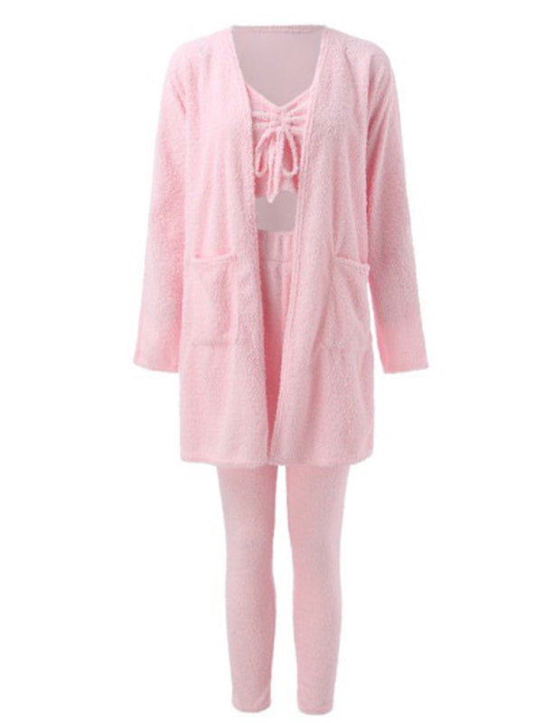 Plush lounge wear set