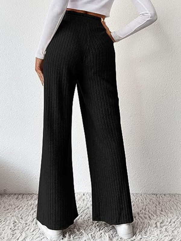 Casual loose knitted trousers