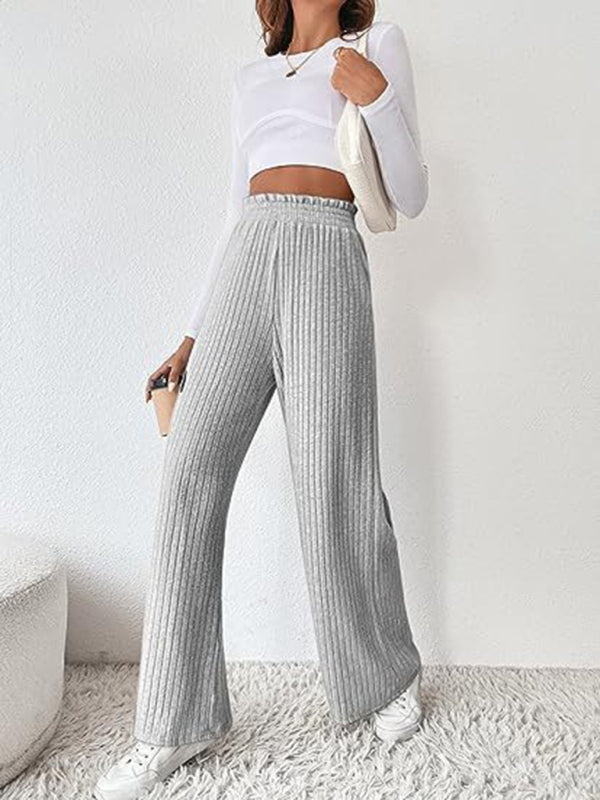 Casual loose knitted trousers