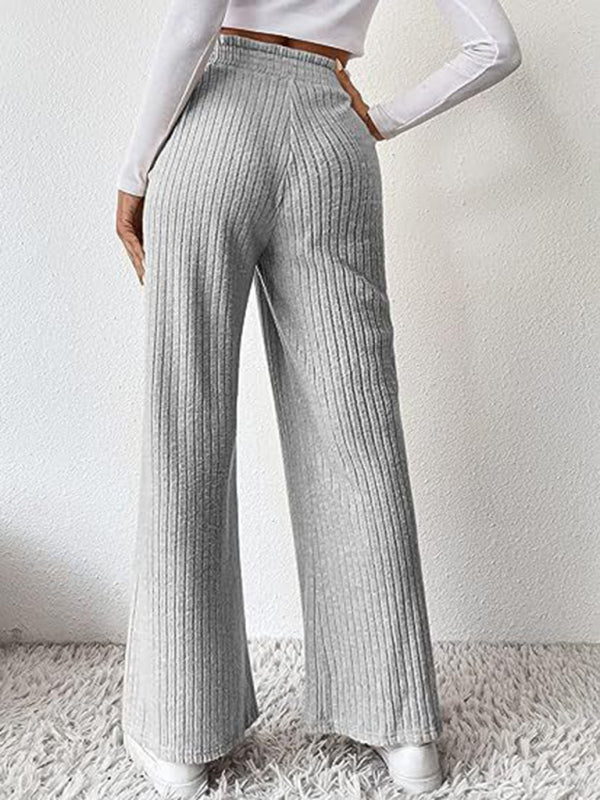 Casual loose knitted trousers