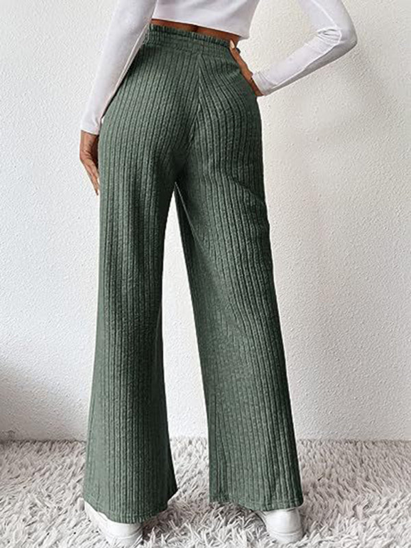 Casual loose knitted trousers