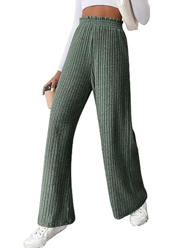 Casual loose knitted trousers