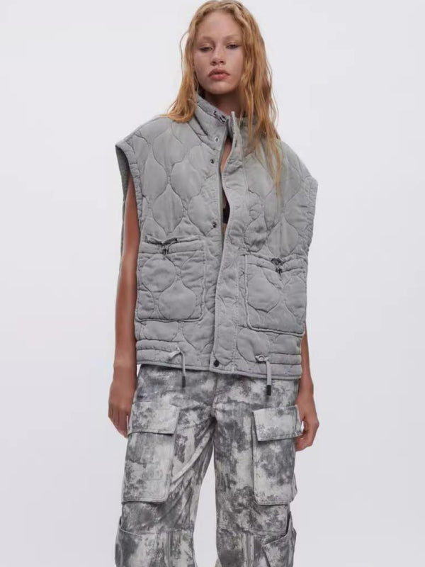 Sleeveless cotton vest