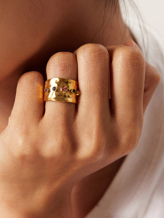 Beautiful zircon ring
